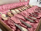 Set Of 12 Solid Silver Spoons 800 19th Century Tea Desert German Germany