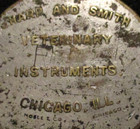 Rare Sharp   Smith Veterinary Instruments Co Horse Head Pocket Watch Fob Vintage