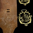 Vtg 4 Jester Brass Medallions On Leather Strap Horse Tack Harness Joker Read