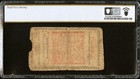 1777 Pennsylvania Colonial Currency American Revolution Bank Note Pa-215b  Pcgs