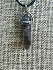 Natural Quartz Crystal Stone Point Chakra Healing Gemstone Pendant Necklace