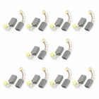 20 Pcs Electric Motor Power Tool Part Carbon Brushes 15 32  X 4 13  X 3 16 