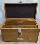 New Gerstner International Gi-515 Oak Utility Tool Box Chest - Read