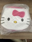 New Sanrio Hello Kitty Crossbody Handbag Purse Quilted Faux Leather White   Pink