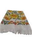 Vintage 70s Mcm Trophy Cannon Mills B d Kitchen Hand Tea Dish Towel Floral Daisy