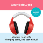 Lucid Audio Bluetooth Wireless Hearmuffs Hearing Protection For Kids  5-10  Blue