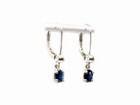 19thc Antique   ct Sapphire silver Earrings Ancient Celt Roman Amulet Evil Spirit