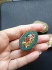 Older Vtg 3 Pc Brass And Micro Mosaic Italian Pill Box Set Millefiori 