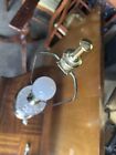 Pair Of Large Gorgeous Crystal And Brass Table Lamps   
