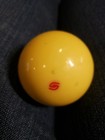 Saluc Super Aramith Pro Pool Cue Ball 2 1 4  Yellowed Estate Find