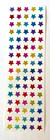 Lot 6 Strips Vintage Mrs Grossman   s Stickers Stars Multi Micro 1996 Sparkle