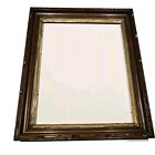 Antique Eastlake Style Walnut Carved Wood Lemon Gilt Deep Well Frame