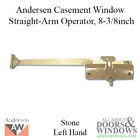 Andersen Straight Arm Operator Casement Window 8-3 8 Inch Cn Series Left Hand
