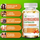Organic Ashwagandha Capsules High Quality Dietary Supplement 120 Veg Softgels