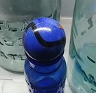 Antique Cobalt Blue Bromo Seltzer Emerson Drug Co Comes With Matching Marble 