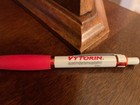 Drug Rep Rare Metal  vytorin  Pen New Never Used  Black Ink  Rubber Finger Grip 