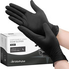 Black Vinyl Disposable Gloves - Powder And Latex Free Medical Exam Gloves