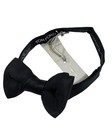 100  New Tom Ford Silk Black Bow Tie Solid Grosgrain Pre-tied  250391
