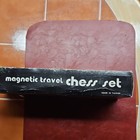 Magnetic Travel Chess Set Wood Folding Board W  Black   White Pieces