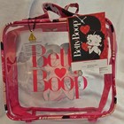 Dony Corp Betty Boop Pink Clear Plastic Lightweight Tote Bag Outer Pockets