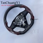 Fit For 2004-2008 Mazda Rx-8 Custom Black   Red Real Carbon Fiber Steering Wheel