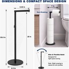 Nearmoon Bath Toilet Paper Holder Stand- Modern Tissue Roll Holder Standing W   