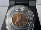 1970-s  Wheat Cent Encased - Good Luck Token Claremore Vintage Wheat Penny