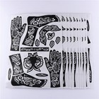 Henna Tattoo Stencil Kit  Henna Stencils  Reusable Body Art Templates For Cul   
