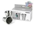 New Barbuzzo Chill Shots Shot Glass 2 Refreezable Chilling Gel Stainless Steel 