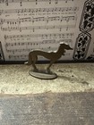 Small 2 Inch Tall Brass Afghan Hound Dog