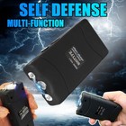 Stungun Micro Mini Black 800 380 Bv Rechargeable Led W 1bottle Free Pepper Spray