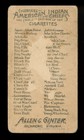 1888 Allen   Ginter - Red Shirt - American Indian Chiefs - N2 Tobacco Card