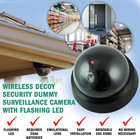 Dummy Fake Security Surveillance Cctv Dome Camera With One Red Led Light