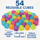 54-pack Reusable Ice Cubes     1  Square Bpa-free  Chills Drinks Without Dilution