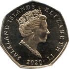 Falkland Islands Km 180 1 50 Pence 2017-2021 Unc Coin   penguin   queen Elizabeth Ii