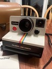 Vintage Polaroid One Step 1000 Rainbow Stripe Land Camera  flash  original Case