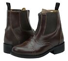 Challenger Kids Children Zipped Paddock English Horse Riding Leather Boots
