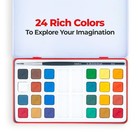 Camel Artist Water Colour Cake Set - Of 24 Blue