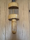 Antique Victorian Vintage Shaker Wood Wooden Sewing Clamp W  Pin Cushion B As-is