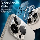 3 Pack For Iphone 14 13 12 11 Pro Max Tempered Glass Camera Lens Cover Protector