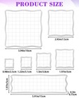 7 Pieces Acrylic Stamp Block  Sizes Clear Stamping Blocks Tools With Grid Lin   