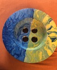 Wooden  Sewing Abstract Button Wall-hanging Decorative Piece