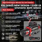 X-bull Electric Winch 13500lbs 12v Synthetic Rope Towing Truck Trailer 4wd 4  4