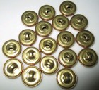 Lot Set 18 Vintage Brass Metal Picture Buttons - Windmill - 5 8 