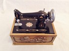 Vintage Singer Sewing Machine Mini Storage Box W notions Thread Needles Etc 