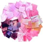 2 2lb Pink Stained Glass Scraps  Irregular Stained Glass Sheets
