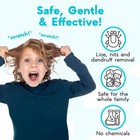 Adamson Lice Comb - Stainless Steel For Kids - Effective Nit Red 