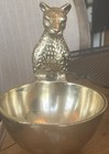 Unbranded Gold Metal Leopard   Cheetah Candy Bowl   Trinket Bowl   Peanut Bowl