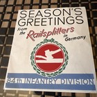 Ww2 Christmas Card 84th Infantry Soldier World War Two Railsplitters    Germany