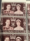 1937 1  d Coronation Of King G Vi Postage Revenue Stamps Block  Nh 